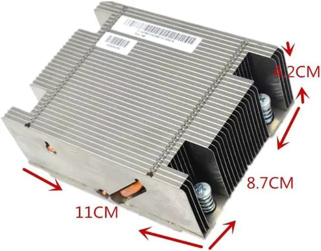 Main image of 2U 2011 Pin CPU Cooler Server Rectangular Server Radiator CPU Processor Heat sink passive 2011 pin platform server aluminum