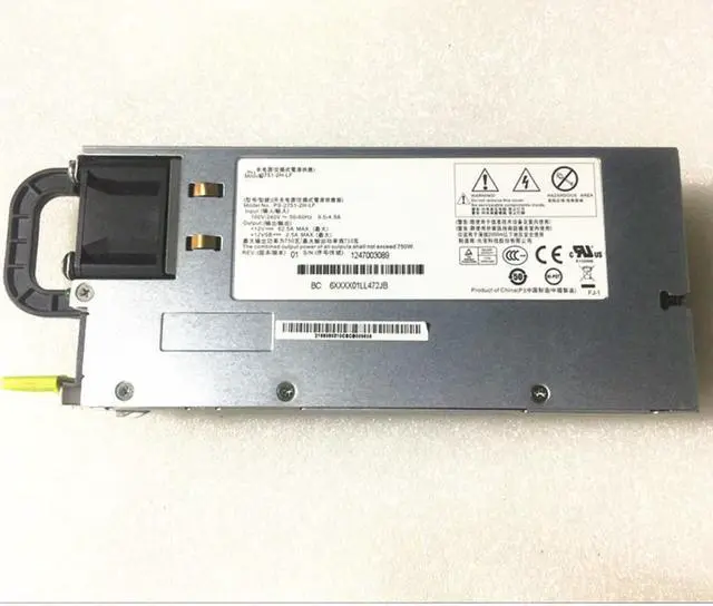 Main image of 750W Power Supply for Server 750W 2U PSU PS-2751-2F-LF PS-2751-1F-LF For R520 G7 with Power Cage DD-3151-3F-LF 4A807-02