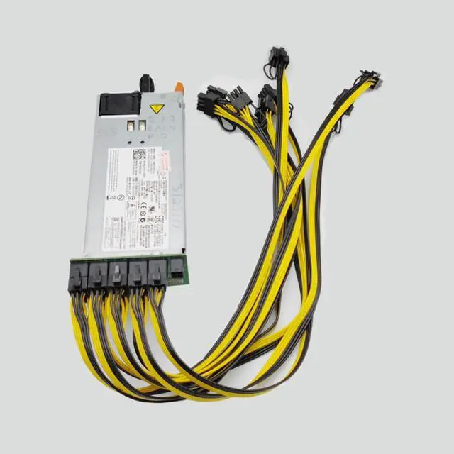 Alt view image 2 of 4 - 1400W Server Power Supply D1200E-S2 DPS-1200MB-1 B DPS-1200MB A  Mining PSU Breakout Board for 750W 1200W 1400w PSU Server