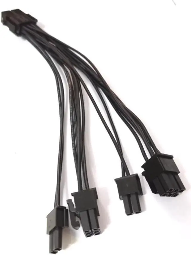 Main image of 20cm Graphics Card 8 Pin Female To 2*8P(6+2)pin Extention Power Cable Male PCIe PCI Express 4 Lines Cable Connector