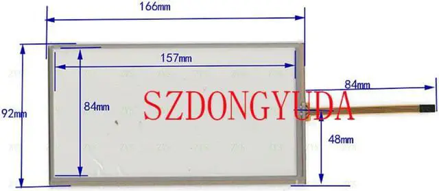 Main image of 7 Inch 4-Line For Chevrolet Chevy GMC MYLINK 1 Car DVD GPS Navigation Touch Screen Glass