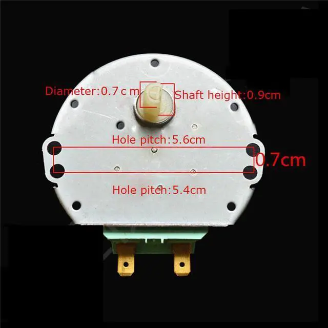 Alt view image 2 of 4 - For LG Microwave Oven Synchronous Motor Tray Motors SSM-16HR 6549W1S011E AC 21V 3W 50/60Hz for LG Microwave Oven Parts