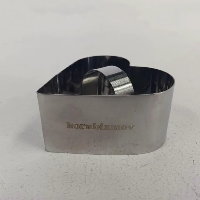 Alt view image 5 of 5 - HORNBIAMOV Elegant Love: Stainless Steel Heart Shaped Cake Mold for Perfect Celebrations