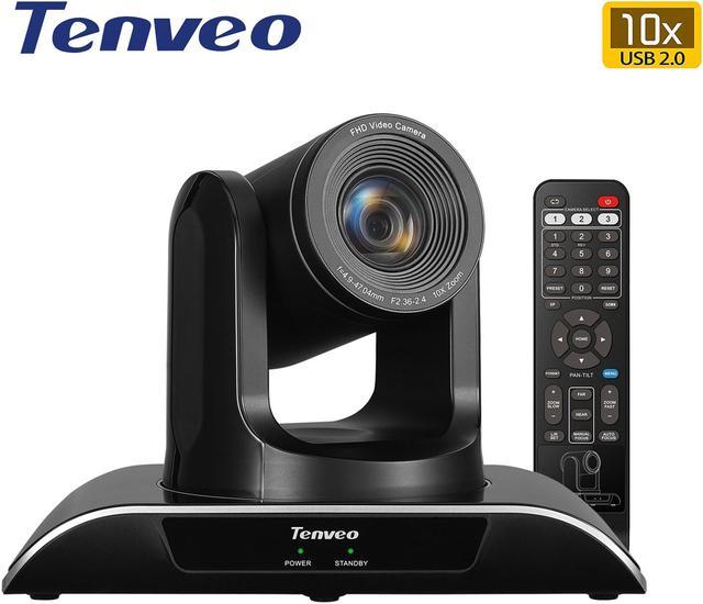 Tenveo PTZ Camera Conference Room Camera 10X Zoom Video Conference Camera  webcam for Business Meeting Live Streaming Church Services Education