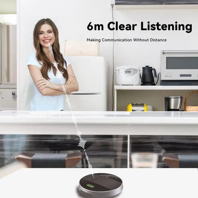 Alt view image 5 of 7 - Tenveo M5B Bluetooth Conference Speakerphone Bluetooth 5.0 with Bluetooth Dongle Conference Microphone 19.6ft(6M) Voice Pick Up Range for 20 People