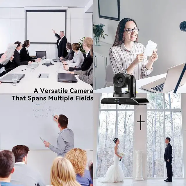 Alt view image 2 of 7 - Tenveo NDI Camera 20X Optical Zoom NDI PTZ Camera HDMI 3G-SDI IP Live Streaming PTZ Camera for Church Worship Education Events 1080P 60FPS High Image