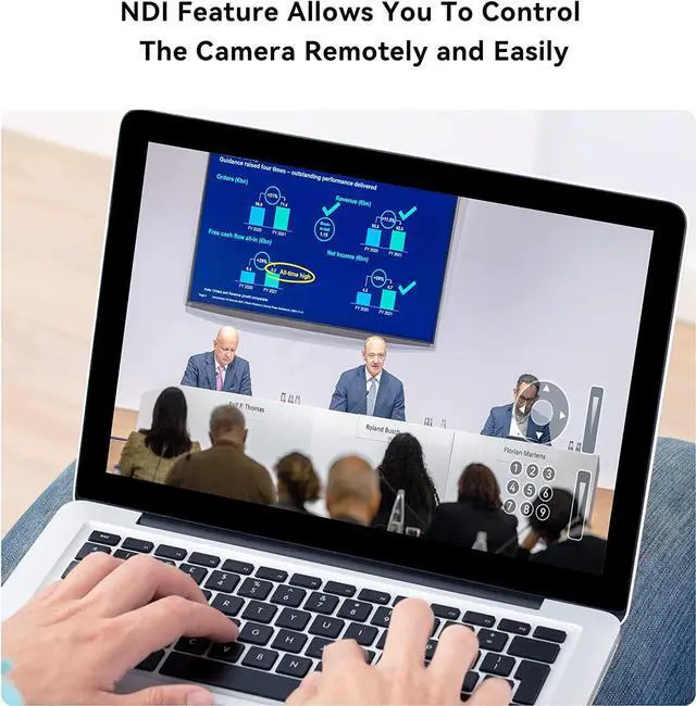Alt view image 5 of 7 - Tenveo NDI Camera 20X Optical Zoom NDI PTZ Camera HDMI 3G-SDI IP Live Streaming PTZ Camera for Church Worship Education Events 1080P 60FPS High Image