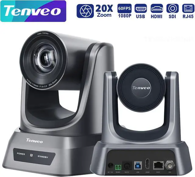 Main image of Tenveo NV20A 20X Optical Zoom HDMI PTZ Camera With SDI USB LAN POE Video Outputs 1080P Video Conference Camera for Meeting Church Broadcast Live Streaming Work with OBS, Zoom, Webex, Google Meet