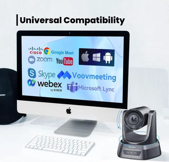 Alt view image 7 of 7 - Tenveo NV20A 20X Optical Zoom HDMI PTZ Camera With SDI USB LAN POE Video Outputs 1080P Video Conference Camera for Meeting Church Broadcast Live Streaming Work with OBS, Zoom, Webex, Google Meet