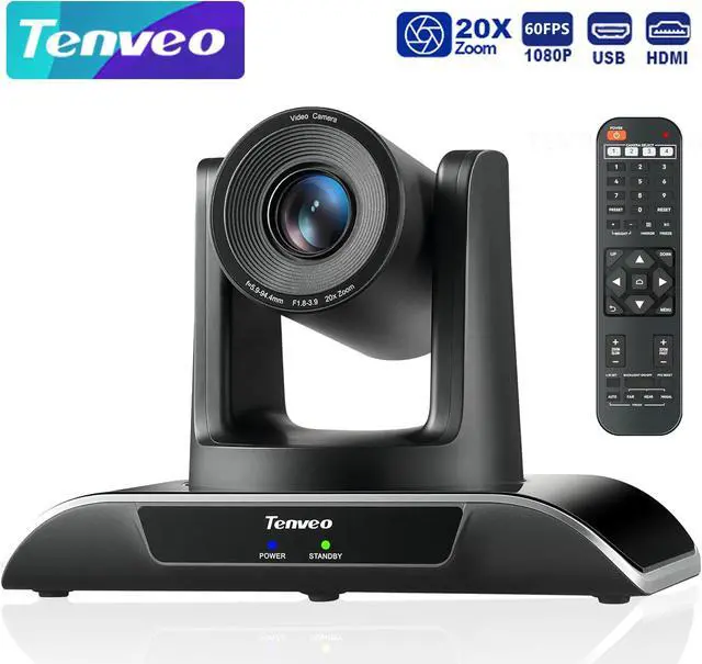 Main image of Tenveo 20X Optical Zoom USB3.0 HDMI Video Conference Camera 1080p 60fps PTZ Camera work with Zoom Skype OBS for Church Services Worship Broadcast Education Events and Conference Business Meetings