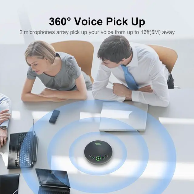 Alt view image 5 of 7 - Tenveo Video Conference System 10X Optical Zoom Conference Room Camera USB/HDMI Video Oputput with Bluetooth Microphone Speaker for Business Meeting Education Works with Teams Zoom OBS(VHDPRO10U+M3B)