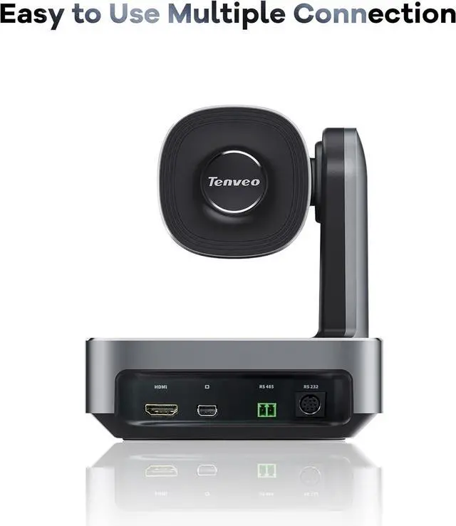 Alt view image 4 of 7 - Tenveo VA612Group-EX All-in-One 4K Conference Camera 12X Optical Zoom Wide View Angle Lens with M6B Bluetooth Speakerphone System with 2 Expansion mics Work with Zoom Skype Teams Red Dot Design Winner