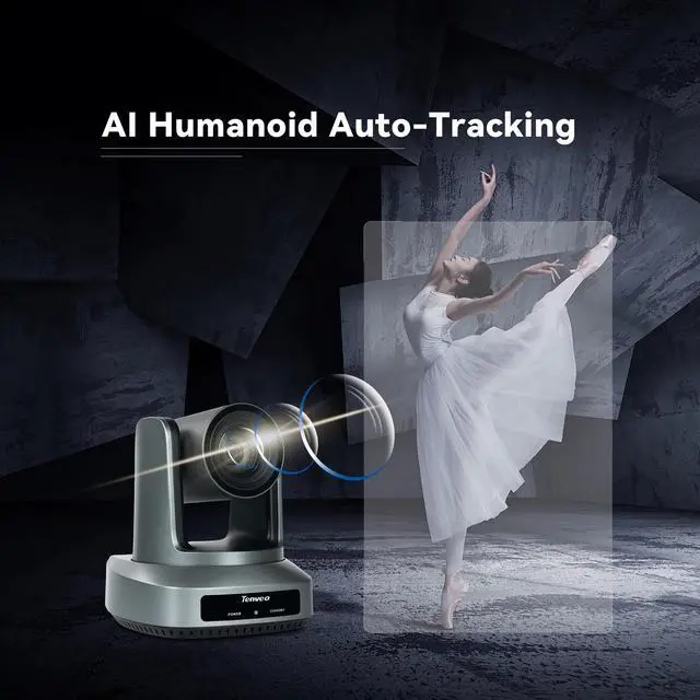 Alt view image 4 of 7 - Tenveo UV620A PTZ Conference Camera 20X Optical Zoom + 16X Digital Zoom 1080P 60FPS USB HDMI 3G-SDI IP Live Streaming Camera AI Auto Tracking Camera PoE for Church Worship Education Sport Events vMix