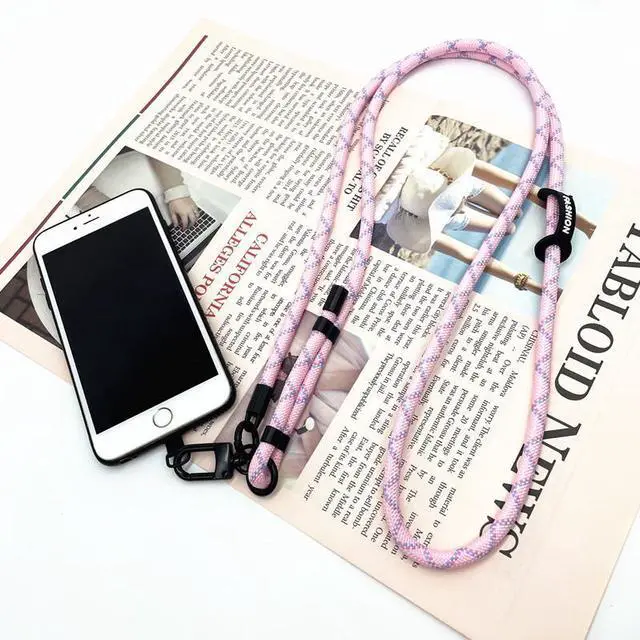 Alt view image 2 of 5 - BambuMate Adjustable Phone Strap Mount  Multi-Function Phone Case Lanyard, Detachable Neck/Crossbody Strap for Outdoor Travel (Compatible with Most Smartphones)