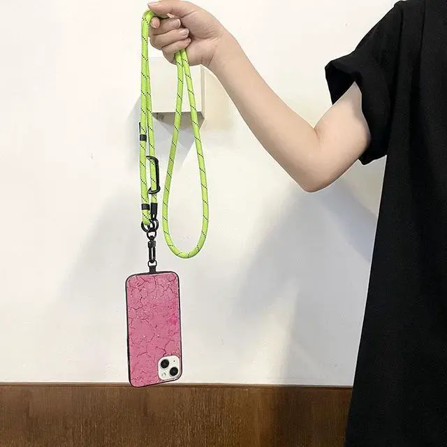 Alt view image 3 of 5 - BambuMate Adjustable Phone Strap Mount  Multi-Function Phone Case Lanyard, Detachable Neck/Crossbody Strap for Outdoor Travel (Compatible with Most Smartphones)