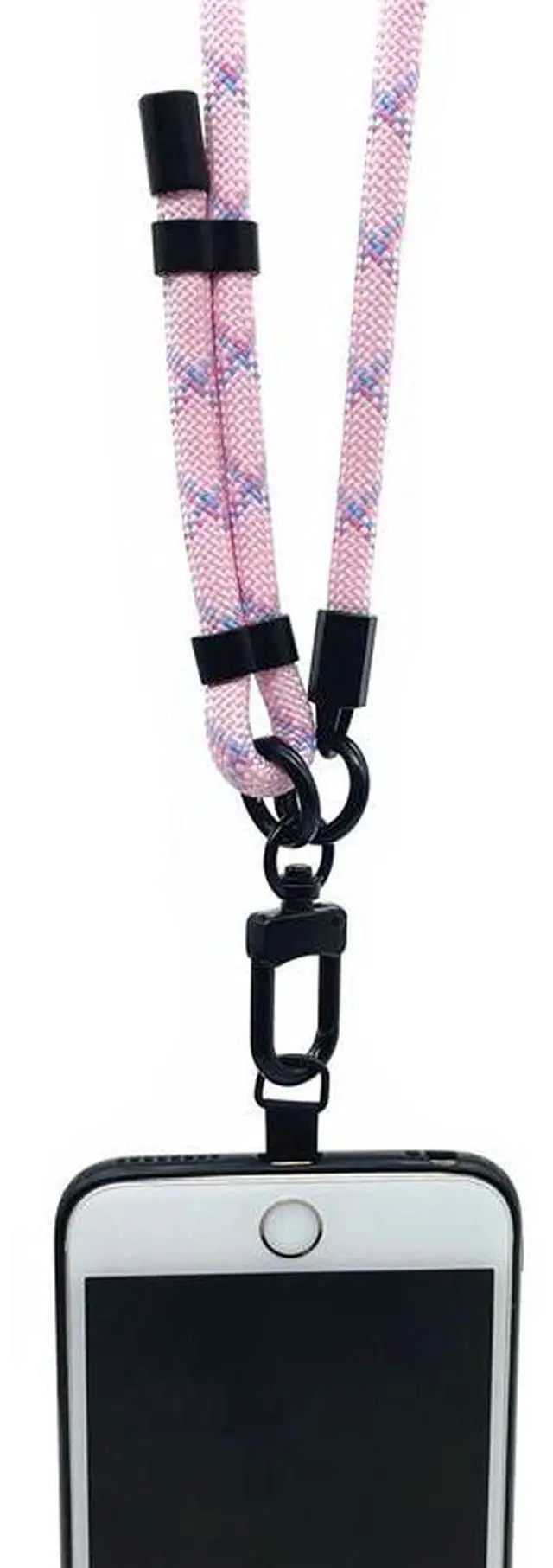 Alt view image 4 of 5 - BambuMate Adjustable Phone Strap Mount  Multi-Function Phone Case Lanyard, Detachable Neck/Crossbody Strap for Outdoor Travel (Compatible with Most Smartphones)
