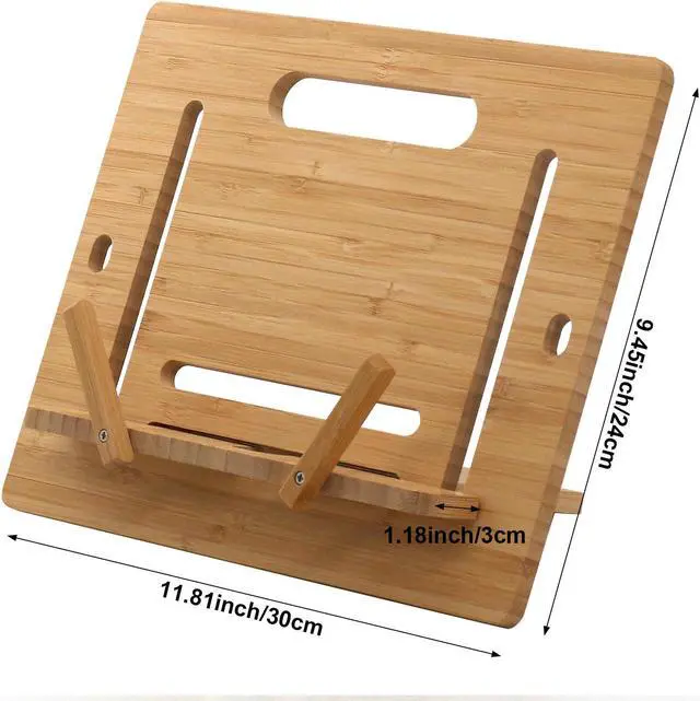 Alt view image 2 of 7 - Beebo Beabo Bamboo Cell Phone Tablet Stand,Original creation,Adjustable Lazy Bamboo Tablet Stand Desktop Cell Phone Stand Holder Dock Creative Mobile Phone Bracket Stand