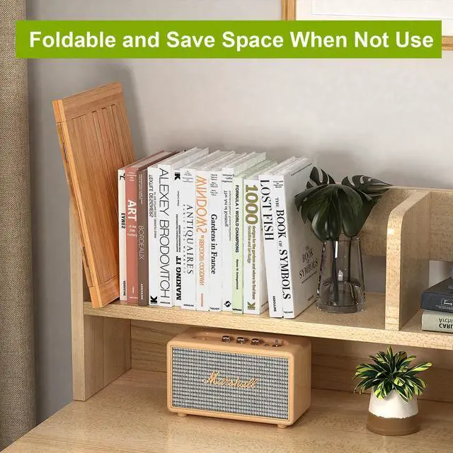 Alt view image 6 of 7 - Beebo Beabo Cookbook Stand for Kitchen - Bamboo Cookbook Holder for Kitchen Counter, Multifunctional Recipe Book Stand,Recipe Book Holder Stand