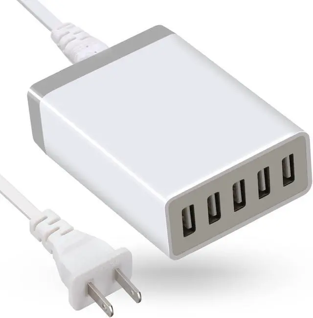 Main image of Beebo Beabo 5-Port USB Charging Stations for Multiple Devices, Desktop 40W 8A Multi USB Wall Charger Compatible with Tablet, Phone, Cell Devices Product, Android Phone,All USB Port Devices