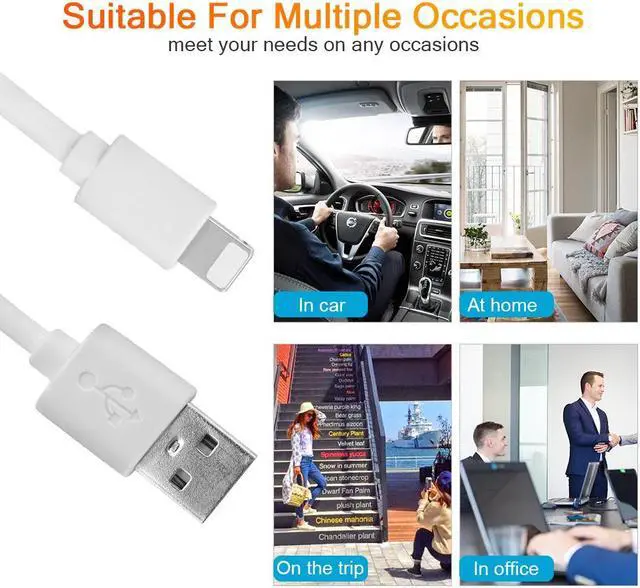 Alt view image 5 of 7 - Beebo Beabo Compatible iPhone/Android Charger Cable,2Lightning,2Type-c,1Micro USB Cable,30cm