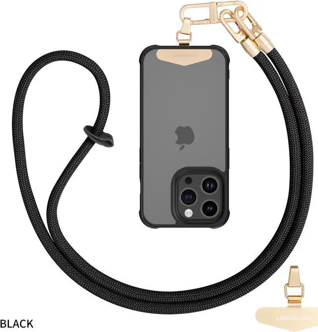 Main image of Beebo Beabo Mobile Phone Lanyard,with Stainless steel Clip Lanyard,Crossbody Lanyard,Anti Loss Card Strip Style Universal Phone Case Strap(12 Colors 120CM)
