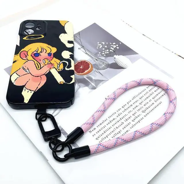 Alt view image 3 of 3 - Beebo Beabo Multifunctional Wrist Phone Strap, Adjustable Lanyard for Smartphones  Anti-Slip, Secure Grip, Hands-Free for Running, Travel, Work(Pink+Blue)