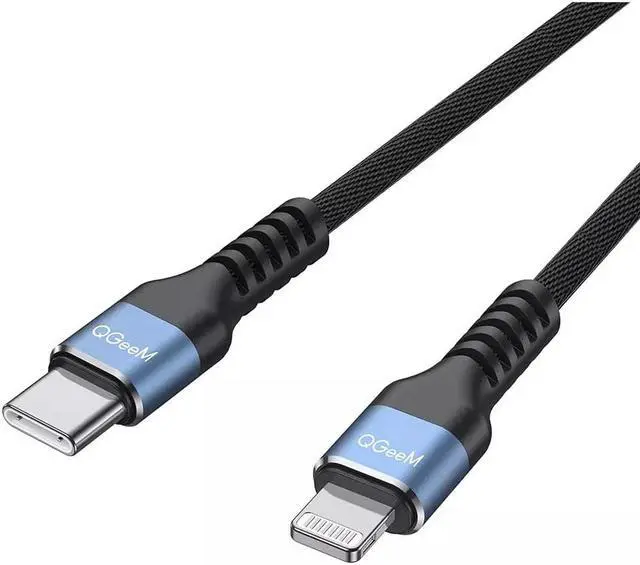Main image of USB C to Lightning Cable, QGeeM MFi Certified for Charger Cable, Fast Charging Data Sync Transfer Cord Phone Power.