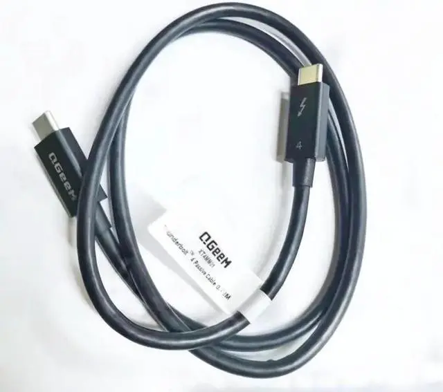 Alt view image 6 of 6 - QGeeM Thunderbolt 4 Cable 2.3 ft, Supports 8K Display / 40Gbps Data Transfer / 100W Charging USB C to USB C Cable, for Type-C MacBooks, iPad Pro, Hub, Docking, and More
