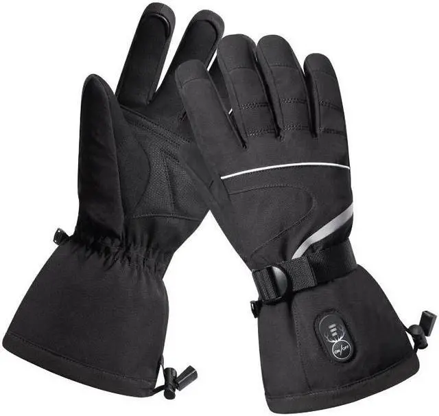 Alt view image 2 of 7 - Heated Gloves Rechargeable - Electric Battery Ski Gloves Men Women,Motorcycle Cycling Riding Hunting Fishing Camping Hiking Heating Gloves,Hand Warmer for Raynaud's X-Large