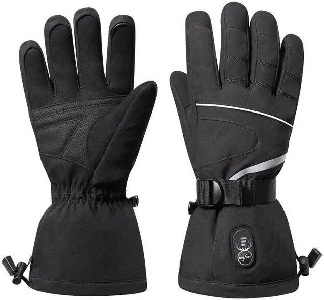 Alt view image 5 of 7 - Heated Gloves Rechargeable - Electric Battery Ski Gloves Men Women,Motorcycle Cycling Riding Hunting Fishing Camping Hiking Heating Gloves,Hand Warmer for Raynaud's X-Large