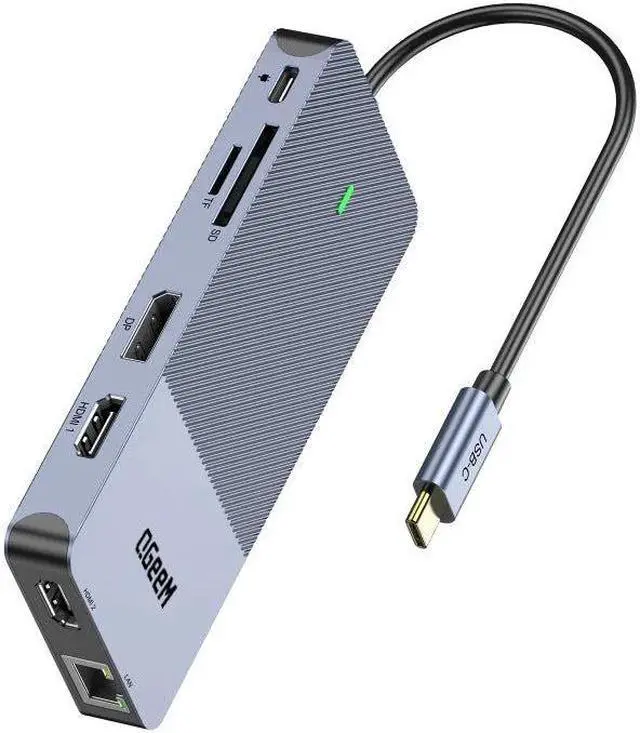 Main image of QGEEM 11-IN-1 USB C Docking Station,3*4K 60Hz Quadruple Display Triple Monitor,USB C HUB Displayport Dual HDMI USB C Laptop Docking Station