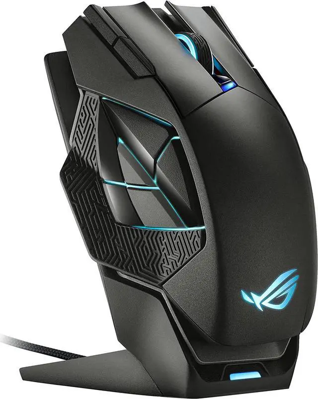 Main image of ASUS ROG Spatha X Wireless Gaming Mouse (Magnetic Charging Stand, 12 Programmable Buttons, 19,000 DPI, Push-fit Hot Swap Switch Sockets, ROG Micro Switches, ROG Paracord and Aura RGB lighting)