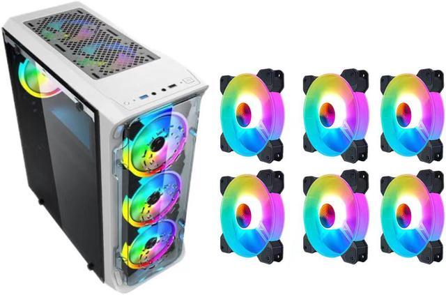 pc case 6 fans