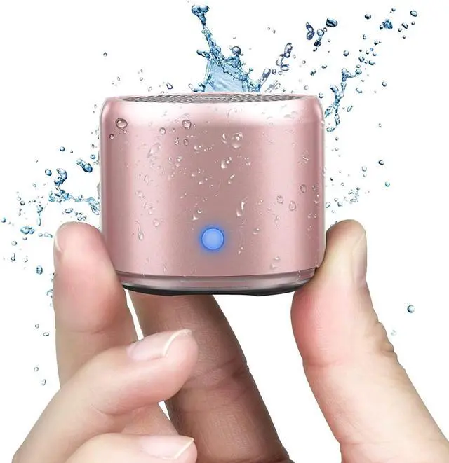 Main image of Travel Case Packed, EWA A106 Pro Portable Bluetooth Speaker with Custom Bass Radiator, Brief Design, IP67 Waterproof, Perfect Mini Speaker for Shower, Room, Bike, Car Pink