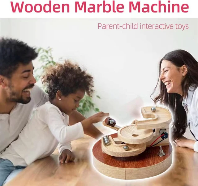 Wooden Marble Machine - 2022 NEW Automatic Marble Run Model Toy, 4.5 ...