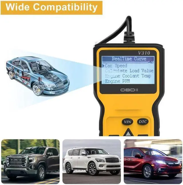 Alt view image 5 of 7 - Ochine OBD2 Scanner OBD Code Reader & Scan Tools Car Engine Diagnostic Scanner Tool For All OBDII Protocol Cars
