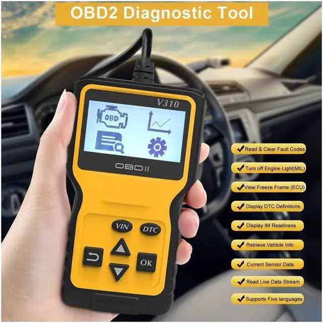 Alt view image 2 of 7 - Ochine OBD2 Scanner OBD Code Reader & Scan Tools Car Engine Diagnostic Scanner Tool For All OBDII Protocol Cars
