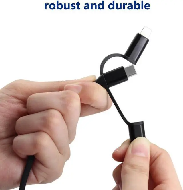 Alt view image 6 of 7 - 5-in-1 multi fast charging cable USB-C charging C-type to C-type USB charger