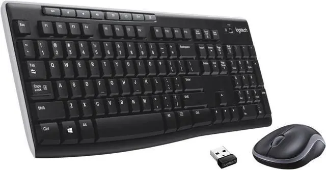 Main image of MK270 Wireless Keyboard And Mouse Combo For Windows, 2.4 GHz Wireless, Compact Mouse, 8 Multimedia And Shortcut Keys, For PC, Laptop - Black