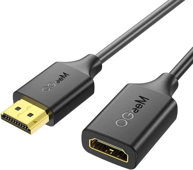 Main image of QGeeM HDMI TO HDMI Extension Cable 4K Compatible with RokuFireStick for PS4 HDTV Monitor 6 ft.