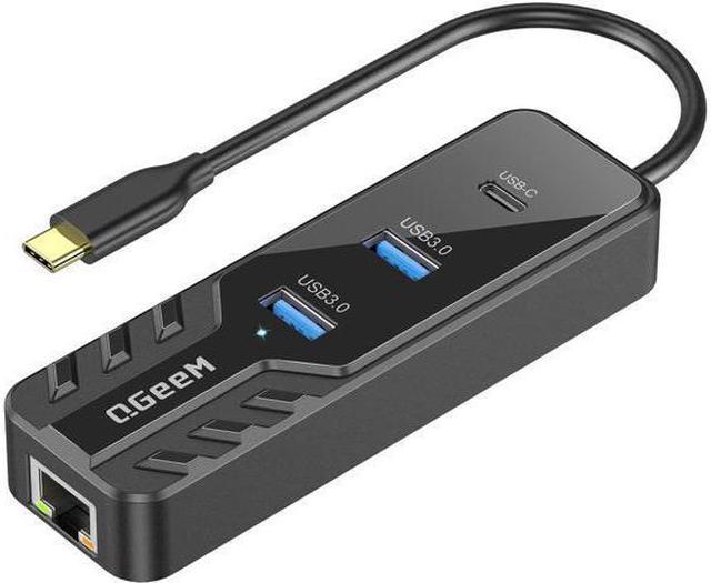 medley ser godt ud historie USB C to Ethernet 2.5G Adapter, QGeeM 4-in-1 USB C Hub to 4k Monitor,100W  Power Delivery,2 USB 3.0,Full Function USB C Adapter Compatible with  Thunderbolt 3/4 MacBook,Lenovo,Dell,HP,Surface Docking Stations - Newegg.com