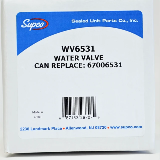 Alt view image 7 of 7 - Supco WV6531 Refrigerator Water Inlet Valve Replacement for Whirlpool 67006531