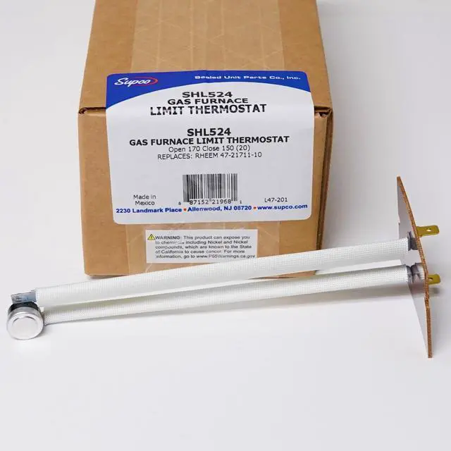 Alt view image 4 of 10 - SUPCO SHL524 Thermostat,150 to 170,2-51/64in.D,SPST