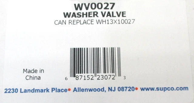 Alt view image 6 of 6 - WASHER VALVE