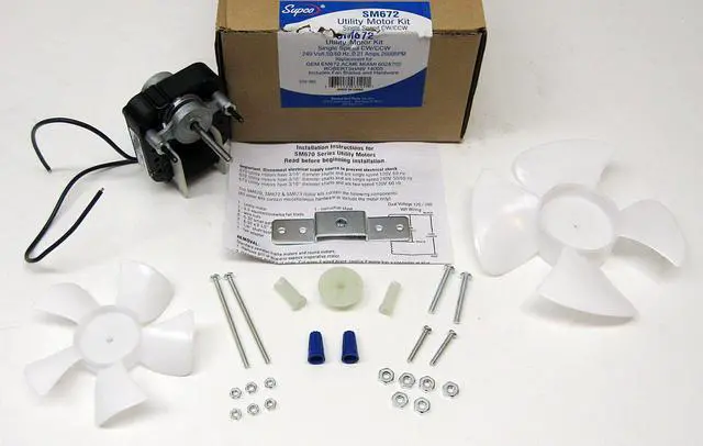 Alt view image 3 of 9 - Supco SM672 Utility Motor, Single Speed, 240 Volt, 50/60 Hz