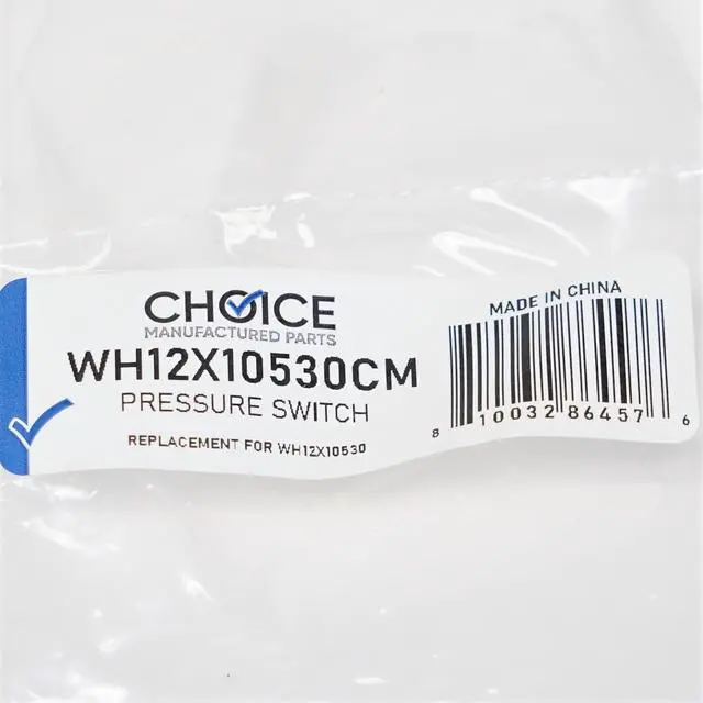 Alt view image 5 of 5 - Choice Parts WH12X10530 for GE Washing Machine Pressure Water Level Switch
