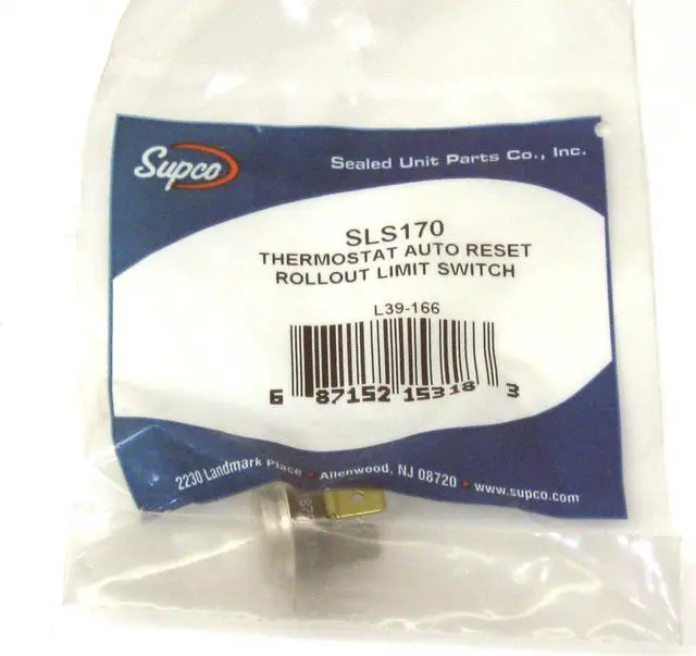 Alt view image 3 of 4 - Furnace Thermostat with Auto Reset, 1/4" Terminal, SLS170