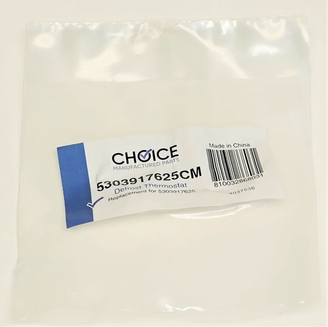 Alt view image 5 of 5 - Choice Parts 5303917625CM for Electrolux Frigidaire Defrost Thermostat L47-25