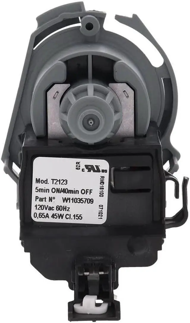 Alt view image 5 of 5 - W11412291 for Whirlpool Dishwasher Pump Motor W11035709 Exact Replacement Part