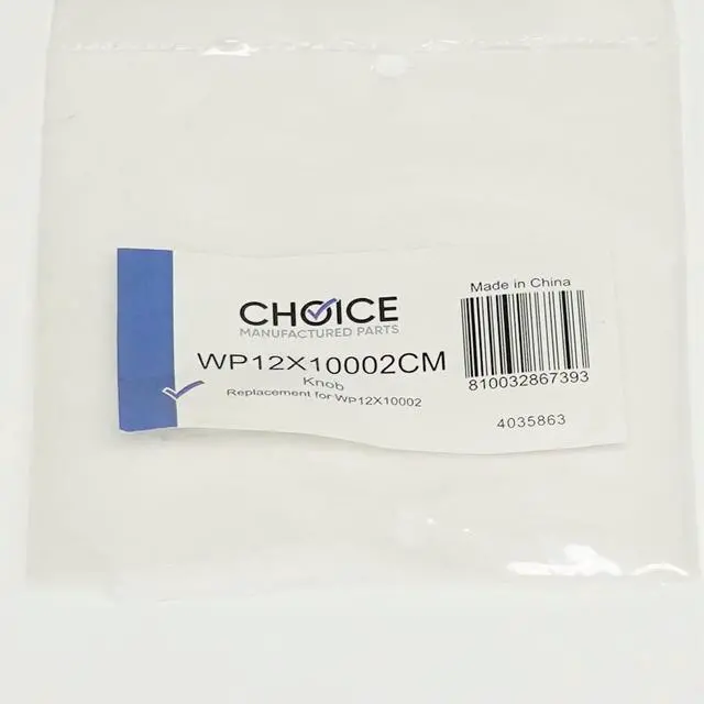 Alt view image 3 of 3 - Choice Parts WP12X10002 for GE Room Air Conditioner RAC Control Knob